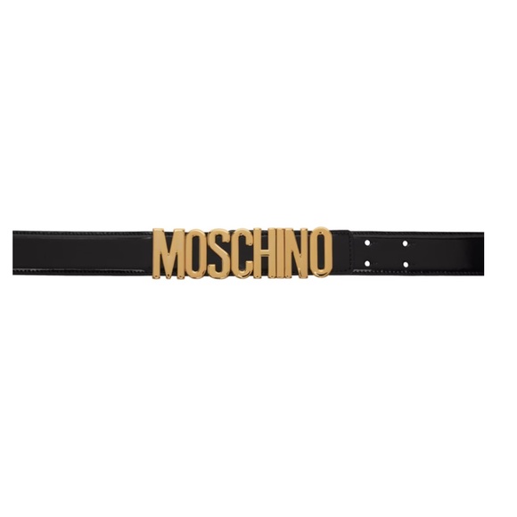 Black patent leather Moschino belt - Picture 1 of 7